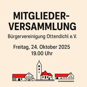 Einladung zur Mitgliederversammlung 2025 mit Neuwahlen