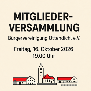 Einladung zur Mitgliederversammlung 2026 mit partiellen Neuwahlen
