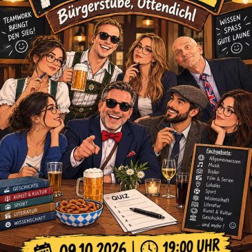 2. Pub Quiz bei der BVO am Freitag, den 09.10.2026